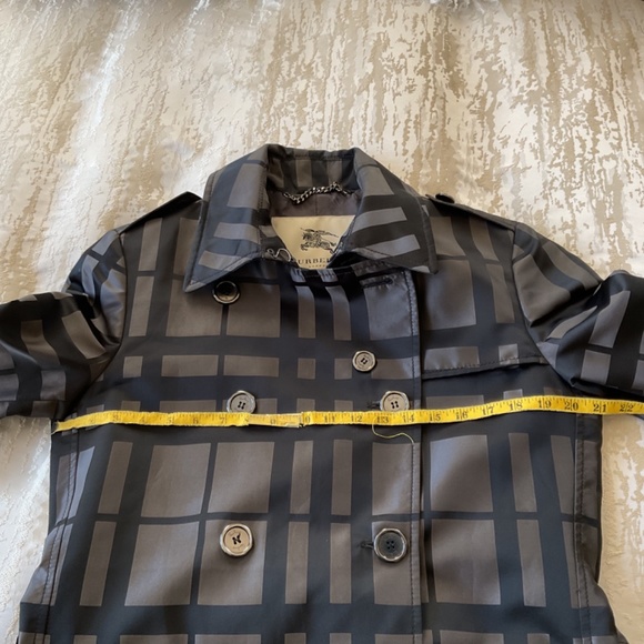 Burberry London Trench Plaid black/grey,  size 10 - Picture 12 of 14